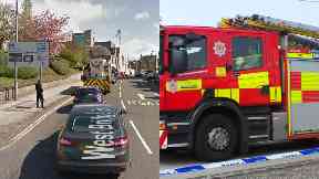 Falkirk: Road has been closed.