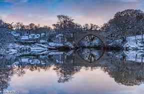 Still reflections on the River Don in Aberdeen this week.