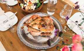 Some families opt for chicken or goose instead of turkey.