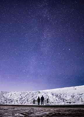 Star chasers out on the Campsie Fells.