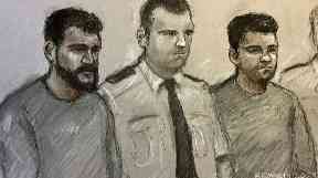 Two of the men appeared in magistrates court via video link after being charged.