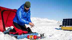 Robert Swan using bio-fuels in Antarctica