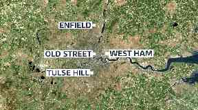 The four murders happened in north, east and south London.