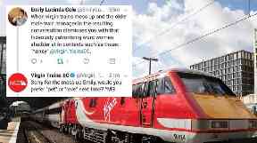 Emily Lucinda Cole received a patronising response within 15 minutes of her complaint on Tuesday morning.