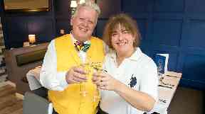 Michael Gale said he and Laura Goodman's world has been 'turned upside down' by threats of violence.