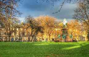 Sunshine in Edinburgh.