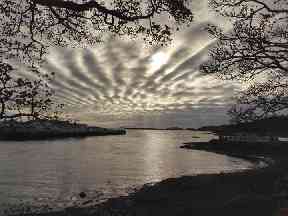 Moody skies above Stornoway Harbour.