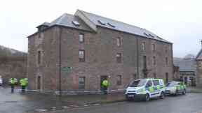 Hawick: House cordoned off.