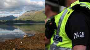 Loch Creran: He was working on beach.