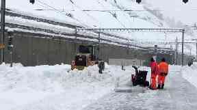 Snow is now being cleared.