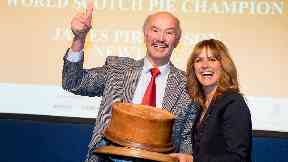 Winner: Alan Pirie of James Pirie & Son was delighted with the win.