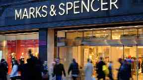 Marks and Spencer experienced disappointing clothing and food sales.