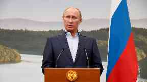 Vladimir Putin: Claimed to have no interest in indyref (file pic).