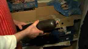A black pudding/battering ram.