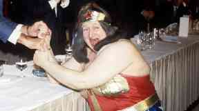 Bella Emberg as comedic crime-fighting star Blunderwoman.