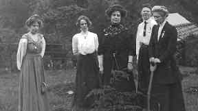 Fighting force: Annie and Kitty Kenney, Florence Haig, Mary Blathwayt and Marion Wallace-Dunlop.