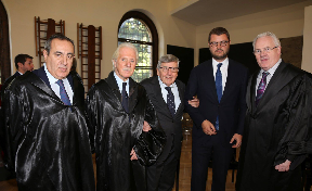 Link: Joseph Mifsud (far left) pictured with Gerry McCormac (far right) on October 26, 2017.