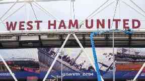 West Ham's stadium in Stratford, east London