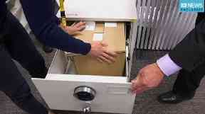The documents contained classified information.