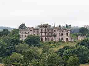 Dalquharran Castle in all its forgotten glory.