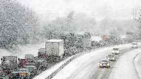 Snow: Delays on roads expected.