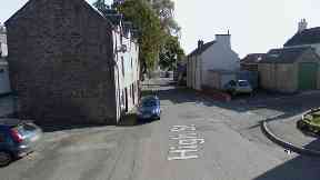 Alyth: Hurled an axe at police officers.
