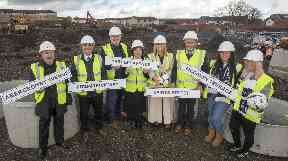 Development: 132 affordable homes being built.