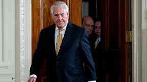 The former US Secretary of State, Rex Tillerson