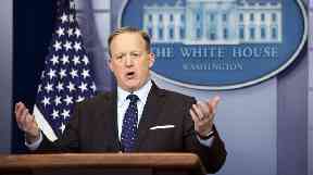 The former White House press secretary, Sean Spicer