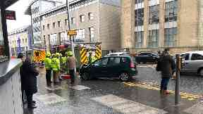 Crash: No one was seriously injured in the accident.