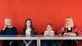 A family affair: Three generations of a family go to the same university.
