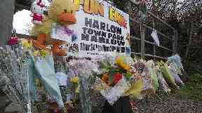 Flowers were left at the scene for Summer in 2016.