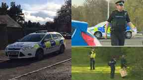 Caird Park: Golf course was closed off.