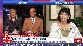 Speaking from her home in Orlando, Florida, Ms Markle confirmed her father's health problems.