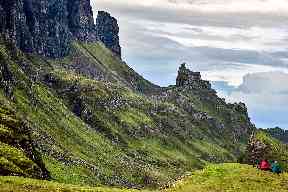 The Quiraing is a landslip on the eastern face of Meall na Suiramach.