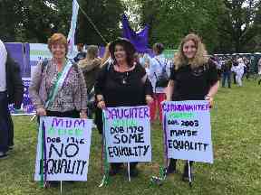 Family affair: Grandmother, mother and daughter attend event.