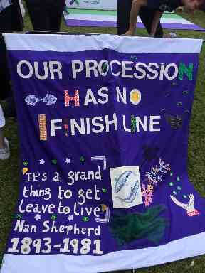 Banner: Our procession has no finish line.