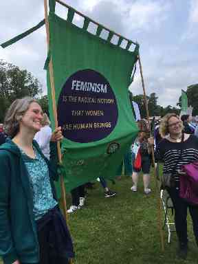 Feminism: The radical notion that woman are human beings.