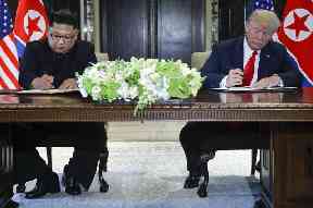 Kim Jong Un and Donald Trump