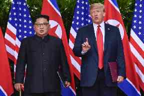 Donald Trump and Kim Jong Un