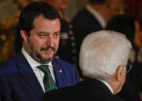 Italian interior minister Matteo Salvini.