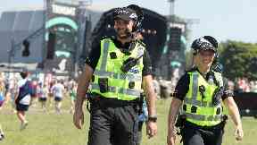 TRNSMT: Sniffer dogs were deployed.