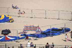 The scene of the incident in Gorleston, Norfolk