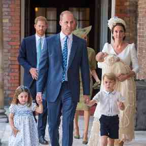 Prince Louis wore a replica of the Royal Christening Robe which was made in 1841 for the christening of Queen Victoria's eldest daughter.
