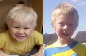 Two-year-old Casper Platt-May (left) and six-year-old Corey Platt-May, who were killed in a hit-and-run by Robert Brown