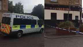 Reidvale Street: Roads were cordoned off by police.