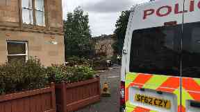 Investigation: Police on the scene.