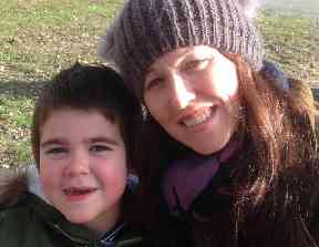 Alfie Deacon with his mother Hannah