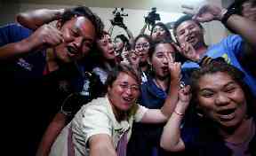 Celebrations after the evacuation in Chiang Rai