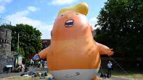 The Trump baby blimp will fly near Parliament during the US president’s visit to the UK.